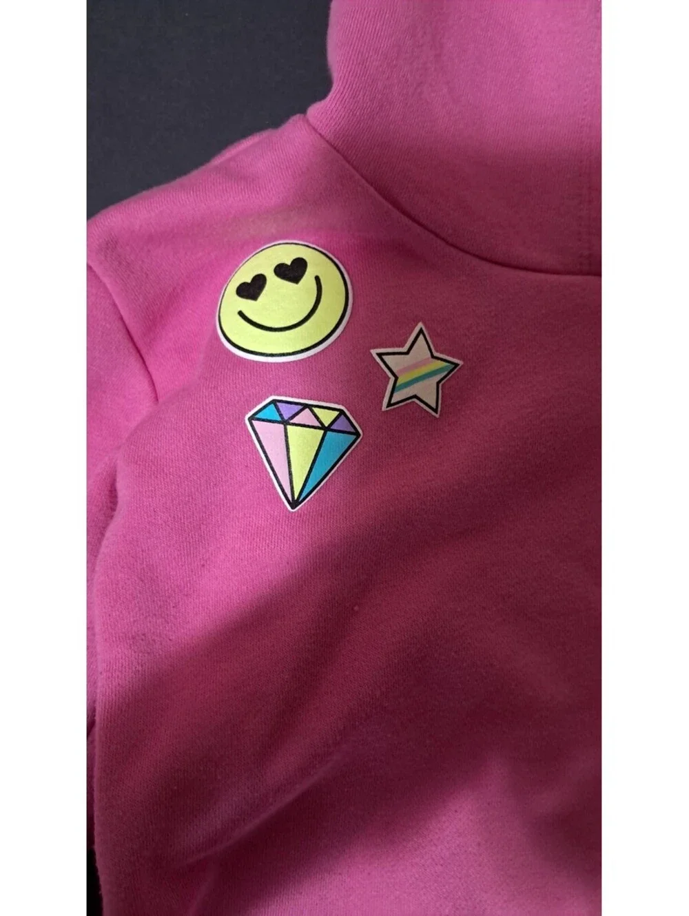 Place: girls Sweatshirts Diamond, Star, Smiley Sweatshirt 5T